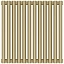 Радиатор отопления Сунержа Эстет-00, ширина 54 см, высота 50 см, 12 секций, боковое подключение, цвет матовая шампань, 022-0332-5012