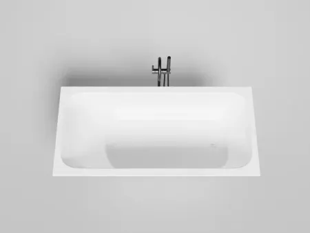 Ванна Salini Orlanda Kit 102126MF, 170 х 80 см, из искусственного камня S-Stone, цвет белый матовый, покраска по RAL полностью