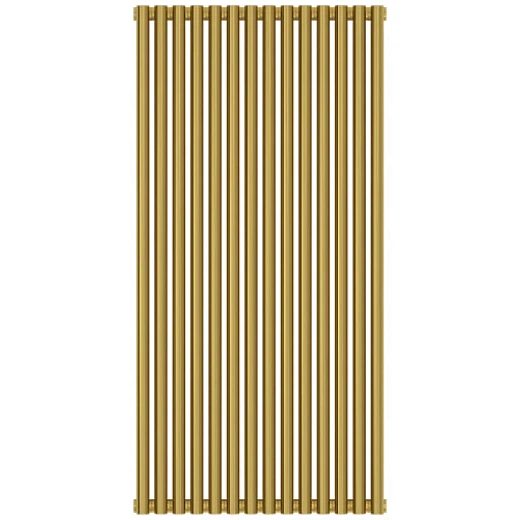 Радиатор трубчатый Сунержа Эстет-00, 14 секций, боковое подключение, цвет золото, 03-0332-1214