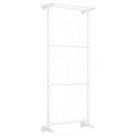 Полотенцесушитель водяной Сунержа Ренессанс 1386 30-0281-1250, 1250x500, с полкой, цвет матовый белый