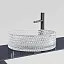 Умывальник Ceramicanova Cristal CN6062 36см стекло прозрачный, CN6062