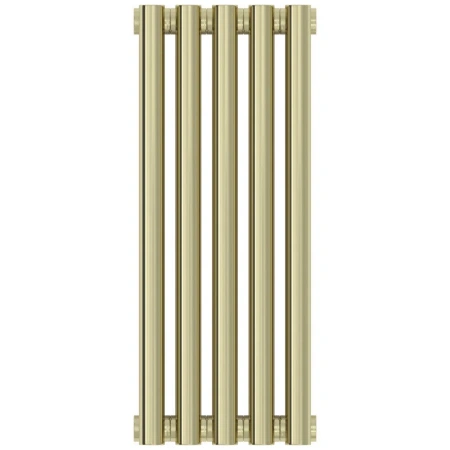 Радиатор отопления Сунержа Эстет-1, 5 секций, боковое подключение, цвет шампань, 020-0301-5005 Радиатор отопления Сунержа Эстет-1, 5 секций, боковое подключение, цвет шампань, 020-0301-5005