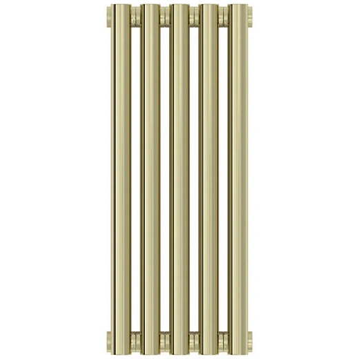 Радиатор отопления Сунержа Эстет-1, 5 секций, боковое подключение, цвет шампань, 020-0301-5005