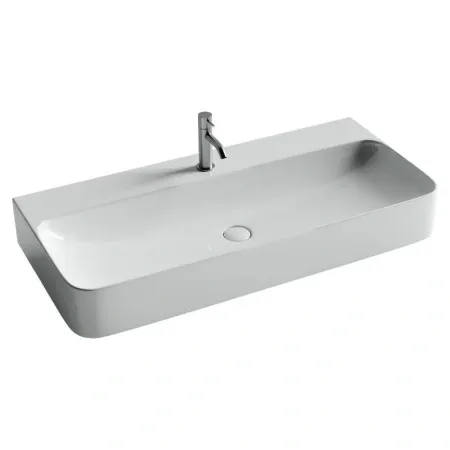 Умывальник Ceramicanova Aura CN2007 100см подвесной сантехфарфор белый, CN2007