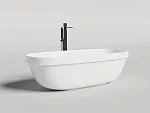 Ванна Salini Greca In 104821MF, 180 х 80 см, из искусственного камня S-Stone, цвет белый матовый, покраска по RAL полностью