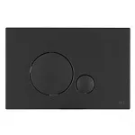 Кнопка смыва механическая OLI Globe 152952 черная soft-touch