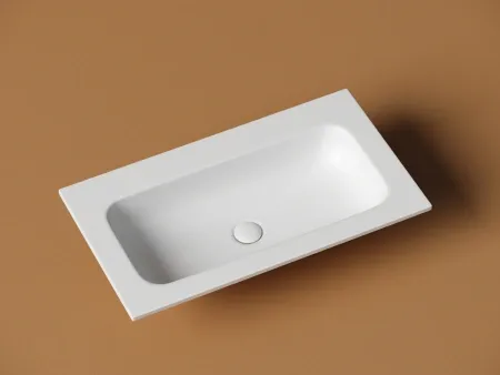 Умывальник накладной Ceramicanova Грация (Grace) 81x45.7x13.7см, прямоугольная, без отверстия под смеситель, белый матовый, CN7012MWwx