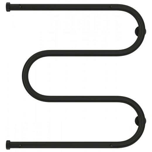 Полотенцесушитель водяной Сунержа М-образный+ 31-4008-6060, 600x600, с 2 полками, цвет матовый черный