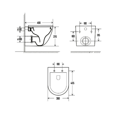 AQM2002MGR Унитаз подвесной AQUAme с сиденьем SoftClose, технология смыва Rimless, скрыт.крепеж. Цвет серый AQM2002MGR Унитаз подвесной AQUAme с сиденьем SoftClose, технология смыва Rimless, скрыт.крепеж. Цвет серый
