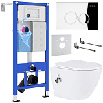 Комплект инсталляции с унитазом 6 в 1 Roxen StounFix Dual Fresh 926249 (состоит из: 710200, Santi 410260СН, 530185-01Х) Комплект инсталляции с унитазом 6 в 1 Roxen StounFix Dual Fresh 926249 (состоит из: 710200, Santi 410260СН, 530185-01Х)