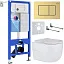 Комплект инсталляции с унитазом 6 в 1 Roxen StounFix Dual Fresh 968478 (состоит из: 710200, Steel 420280GB, 530155-01)