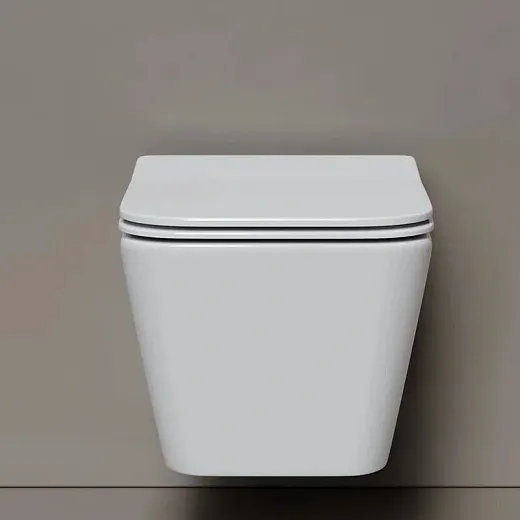Подвесной безободковый унитаз Ceramicanova Miro CN11003T, Торнадо, крышка микролифт, белый
