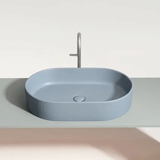 Умывальник Ceramicanova Element CN6048MHL 60см сантехфарфор серо-голубой, CN6048MHL