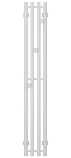 Полотенцесушитель водяной Сунержа Кантата Pro, 30-0446-1215, 1200 x 150, ширина 20 см, высота 120 см, матовый белый