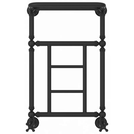 Полотенцесушитель водяной Сунержа Ренессанс 1452 15-0282-6640, 660x400, с полкой, цвет тёмный титан муар