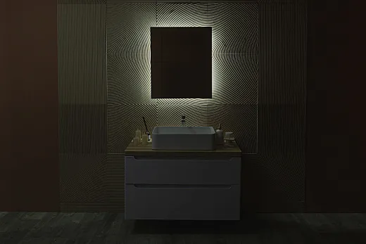 Зеркало Raval Альтера Black 60х70 бесконтакт, AltBl.02.600x700/W/RL
