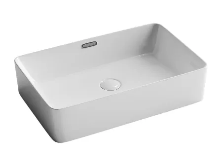 Умывальник Ceramicanova Element CN5025 60х38х14см накладной прямоугольный с отверстием, CN5025