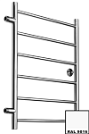 Полотенцесушитель Ростела Виктория боковое подключение 1" 50x60 6 перекладин белый