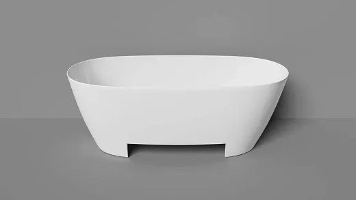 Ванна Salini Лофо UM12112, 170 х 80 см, из искусственного камня Гелькоат/Gelcoat, цвет белый глянцевый