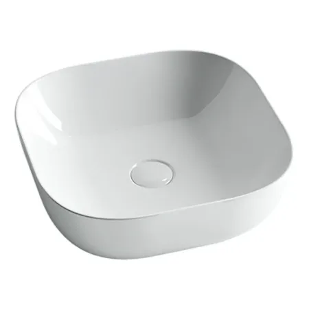 Умывальник Ceramicanova CN6010 41.5х41.5х14.5см накладной квадратный без перелива, CN6010