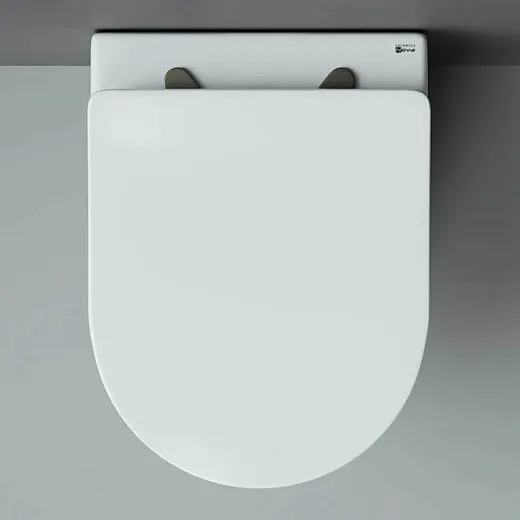 Подвесной безободковый унитаз Ceramicanova Metropol CN4002 Rimless, крышка микролифт, сантехфарфор (выставочный образец, отсутствует упаковка)