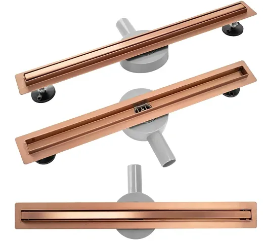 Душевой трап Rea Neo Slim Pro BRUSHED COPPER 80 медь