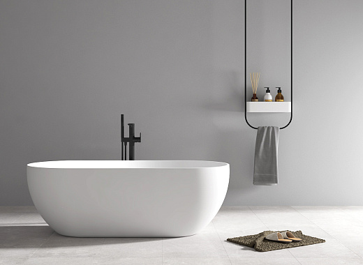 Акриловая ванна ABBER AB9241 белая 170x80