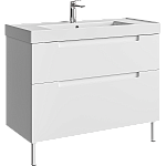 AQWELLA Vancouver напольная тумба с умывальником в комплекте 101,5 см, цвет белый матовый AQWELLA Vancouver напольная тумба с умывальником в комплекте 101,5 см, цвет белый матовый
