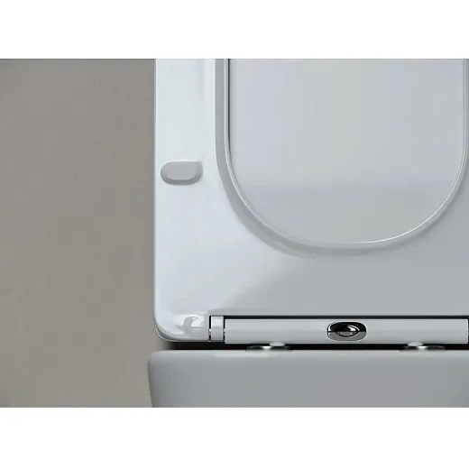 Подвесной безободковый унитаз Ceramicanova Miro CN11003T, Торнадо, крышка микролифт, белый