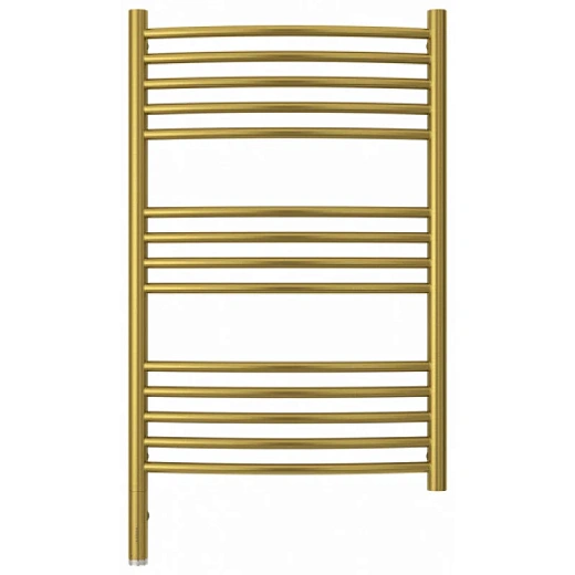 Полотенцесушитель электрический Сунержа Богема 3.0, высота 80 см, ширина 50 см, диммер слева/справа, цвет состаренная латунь, 051-5802-8050/051-5803-8050