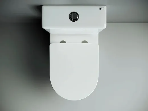 Напольный безободковый унитаз Ceramicanova Metropol CN4001 Rimless, крышка микролифт, сантехфарфор