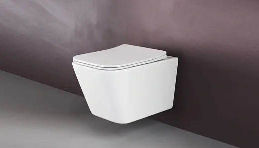 Подвесной безободковый унитаз Ceramicanova Metric CN3007 Rimless, крышка микролифт, сантехфарфор (выставочный образец, отсутствует упаковка)