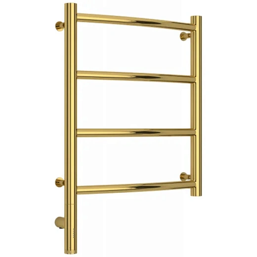 Полотенцесушитель электрический Сунержа Галант 3.0, высота 50 см, ширина 40 см, диммер слева/справа, цвет золото, 03-5800-5040/03-5801-5040