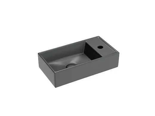Умывальник подвесной Ceramicanova Element прямоугольный 410х225х105мм чаша слева, CN6051LMDH
