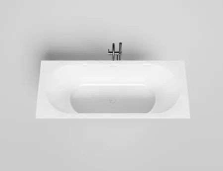 Ванна Salini Ornella Axis Kit 104713GF, 170 х 70 см, из искусственного камня S-Sense, цвет белый, покраска по RAL полностью