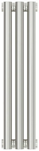 Радиатор стальной трубчатый Сунержа Эстет-1, ширина 15 см, высота 50 см, 3 секции, боковое подключение, хром, 00-0301-5003