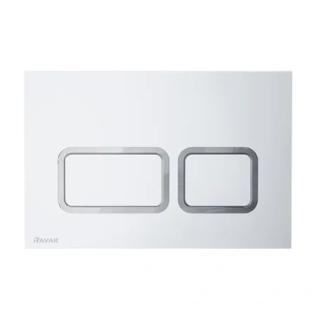 Кнопка смыва Ravak Twin Flat X01739 сатин (Товар с экспозиции)