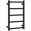 Полотенцесушитель электрический Стилье Формат 27 31529-6040, 600 x 400, ширина 43.2 см, высота 60 см, черный матовый, МЭМ слева