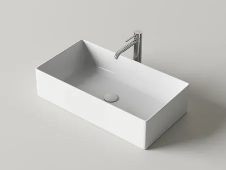 Умывальник накладной Ceramicanova Адель (Adele) 66.5x34x16см, белый, CN6089