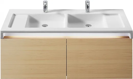 Умывальник Roca Stratum 130 двойной 130х50см, 327630000