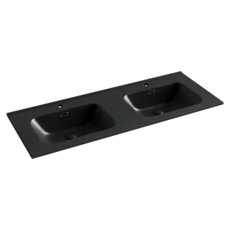 Раковина Ceramicanova Element CN7004MB 121 x 46.5 x 12.5 см, накладная, прямоугольная, с переливом, черный матовый, сантехфарфор