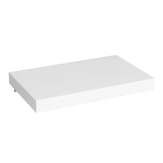 Столешница Kupala PLATO 80 белая матовая , искусственный монолитный камень Solid Surface, кронштейн с артикулом KPR заказывается отдельно!
