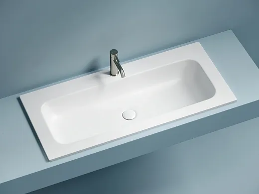 Умывальник накладной Ceramicanova Грация прямоугольный с отверстием под смеситель белый, CN7013MW