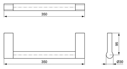 Поручень Ideal Standard Connect 35 см