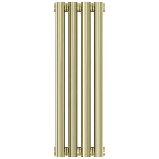 Радиатор отопления Сунержа Эстет-00, 4 секции, боковое подключение, цвет шампань, 020-0332-5004