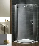 Душевой уголок Radaway Almatea PDJ, 90 х 90 х 195 см, стекло графит, профиль хром, L/R 30702-01-05N