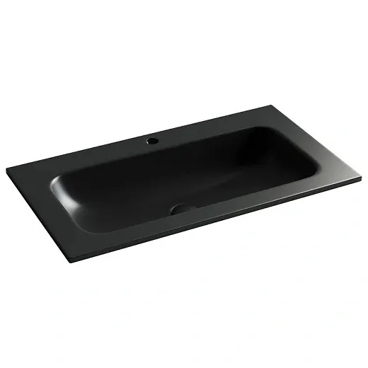 Умывальник Ceramicanova Grace CN7012MB 81см сантехфарфор черный матовый, CN7012MB