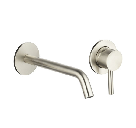 Смеситель для умывальника AQUAme Siena AQM6215BN брашированный никель встраиваемый