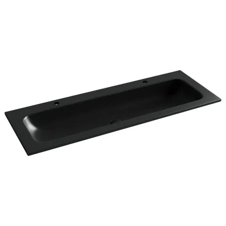 Раковина Ceramicanova Grace CN7016MB, 121 см, сантехфарфор, черная матовая