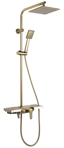 Душевая стойка Rea Bravo gold matt REA-P4121 золото матовое